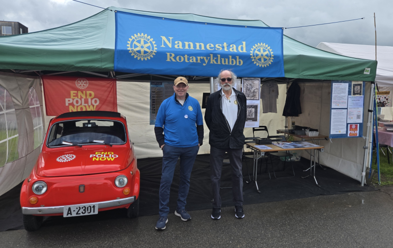 På Nannestadfestvalen med fokus på Poliovaksinering
